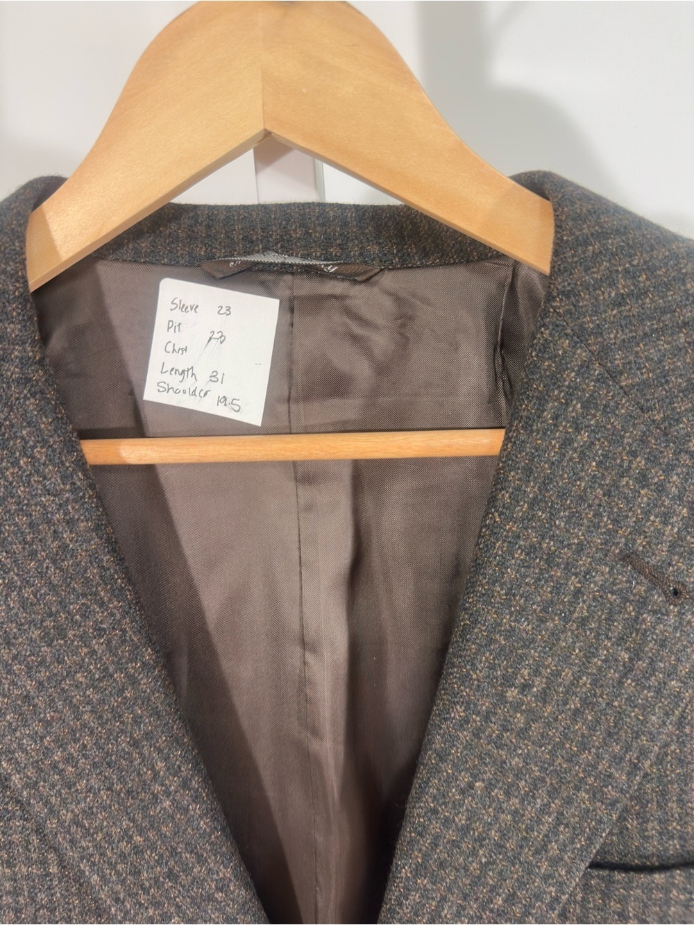 Andrisen Morton x Canali Proposta Cashmere Sport Coat Blazer Italy 42R Brown - Picture 8 of 8